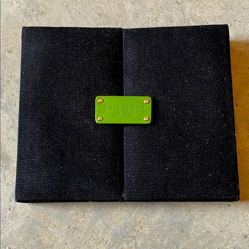 Kate Spade Black Canvas Clutch organizer